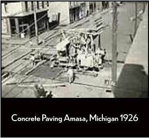 Concrete Paving Amasa, Michigan 1926