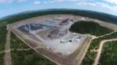 aerial view of induxtrial construction