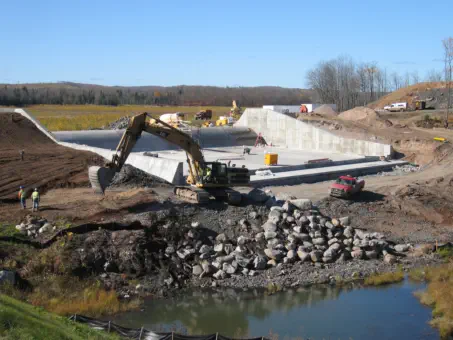Silver Lake Spillway Construction