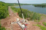 Box Culvert installation in Houghton Michigan