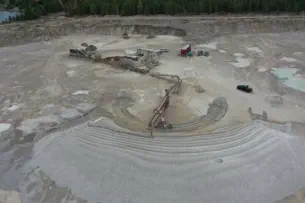 Carmeuse Aggregate Production aerial view